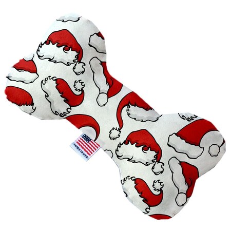 Mirage Pet Products Santa Hats Canvas Bone Dog Toy 6 in. 1314-CTYBN6
